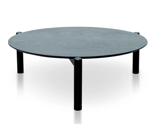 Coffee Table Black Timber Large
